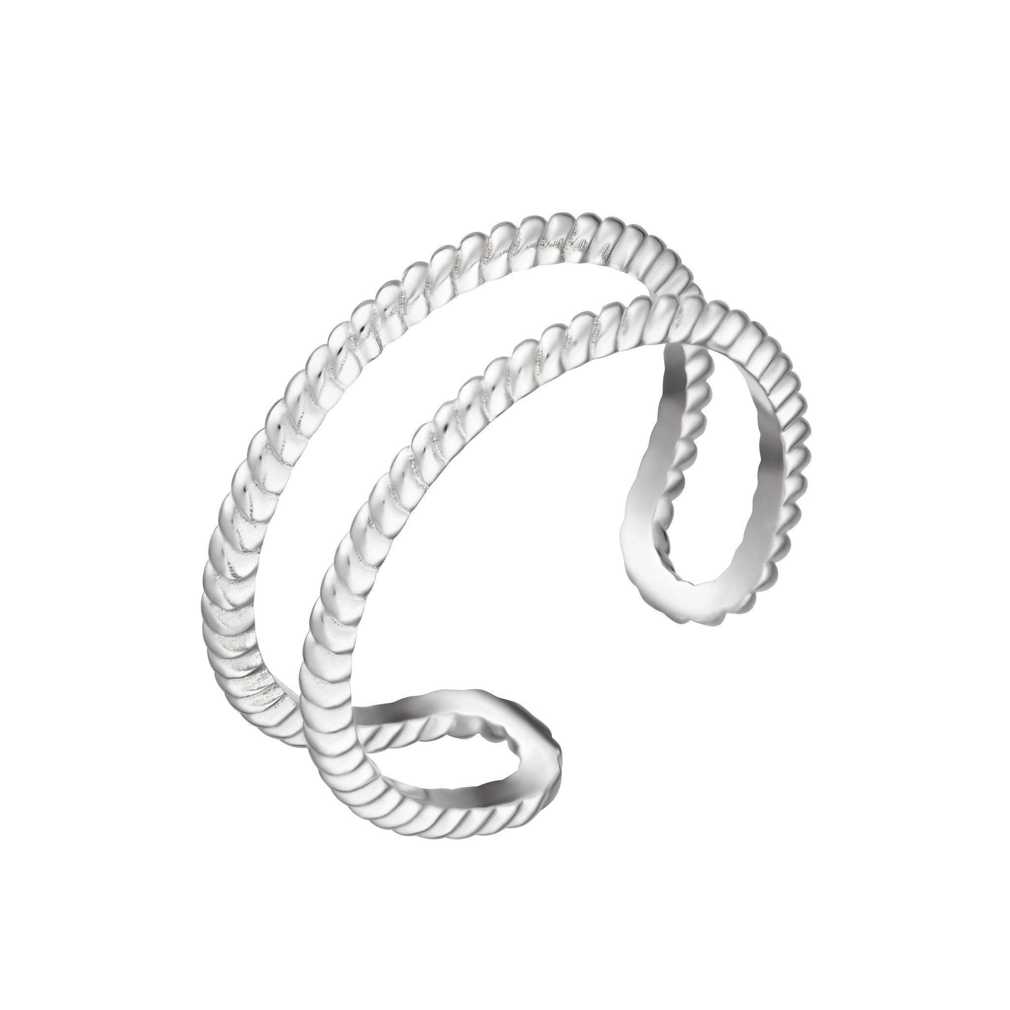 Hannah Martin Double Band Twist Open Ring
