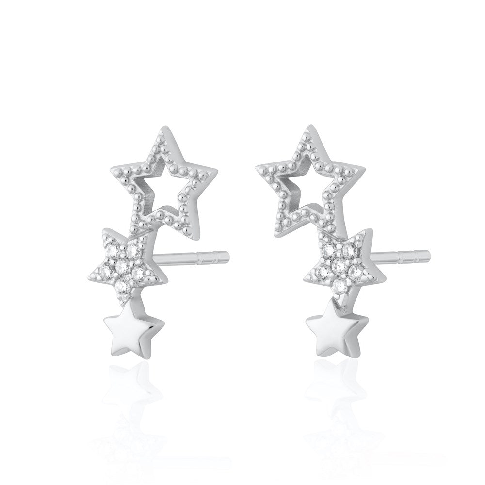 Hannah Martin Star Ear Climber Stud Earrings