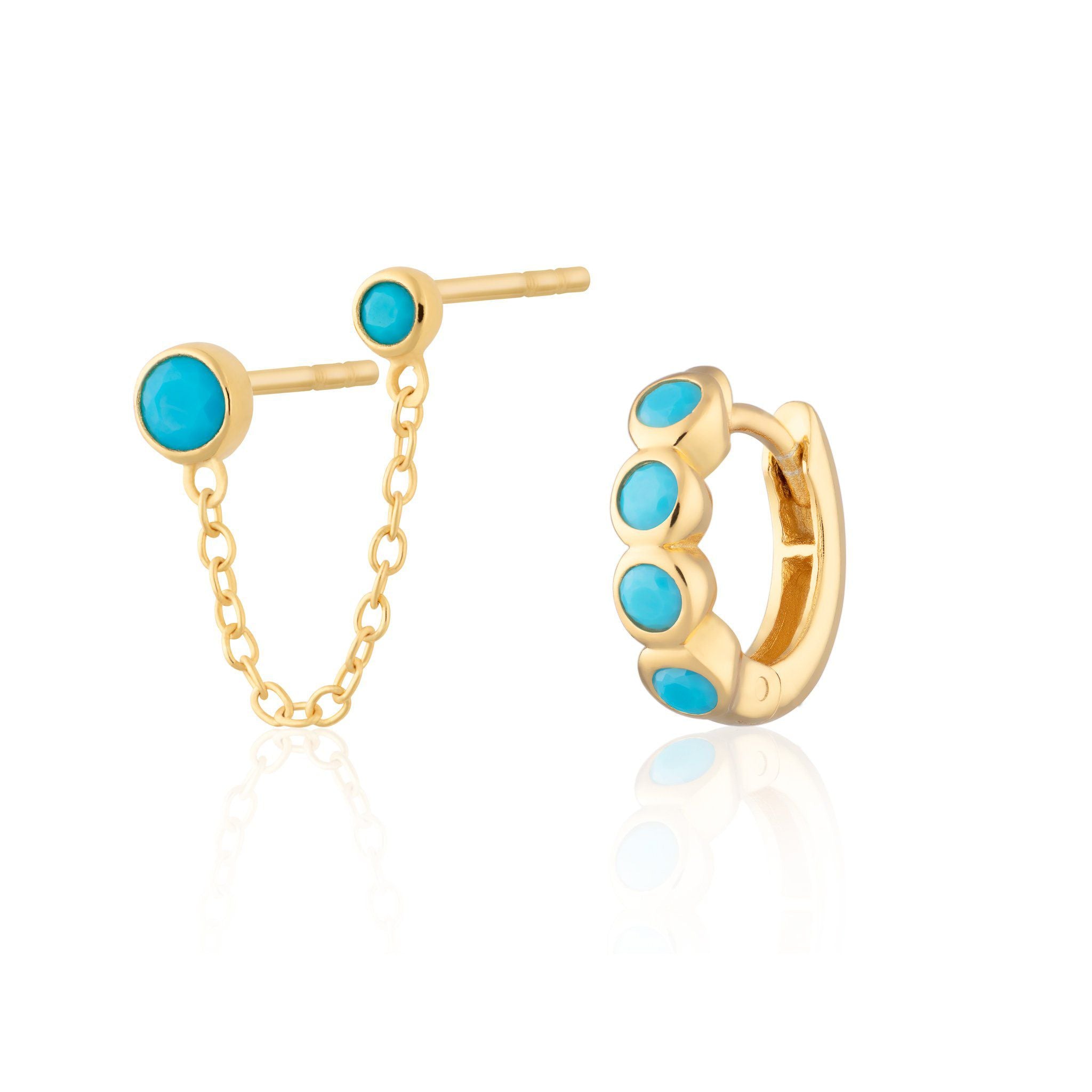 Hannah Martin Turquoise Ear Party Earring Set