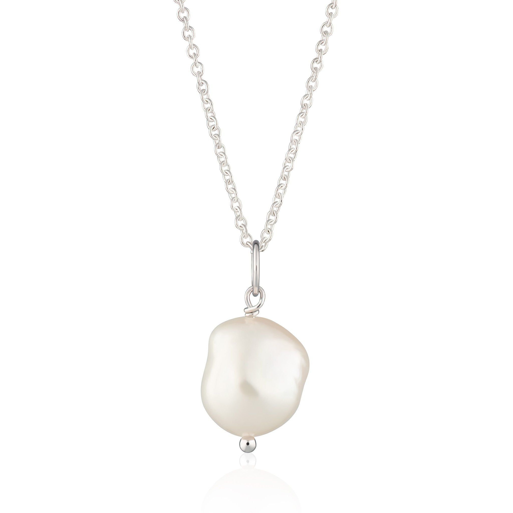 Hannah Martin Baroque Pearl Necklace with Slider Clasp