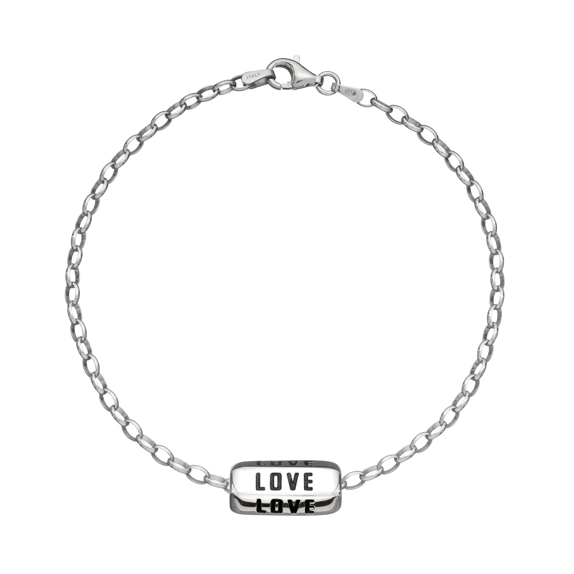 Love is All Around Charm Bracelet (Black)