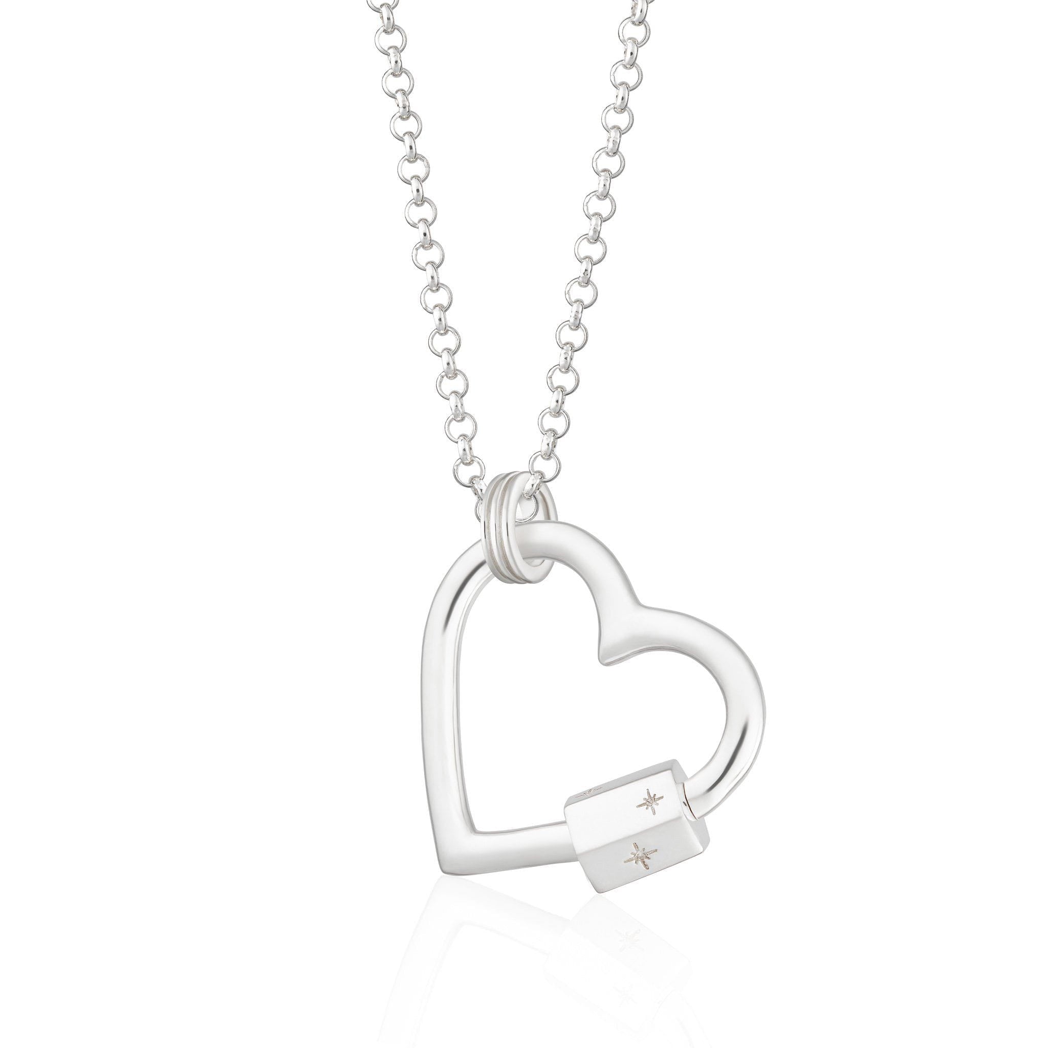 Heart Carabiner Charm Collector Necklace - Scream Pretty product image