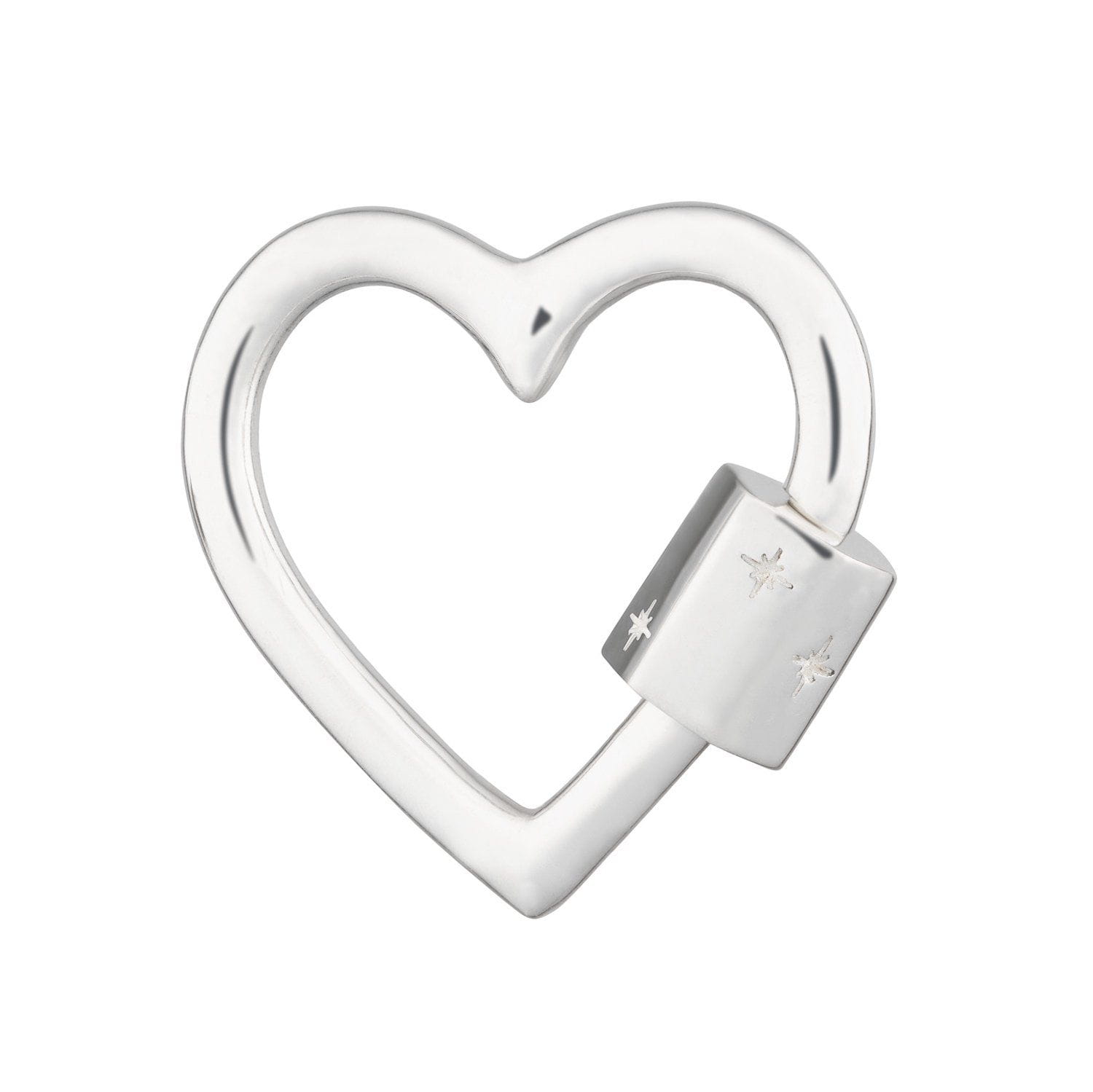 Heart Carabiner Charm Lock