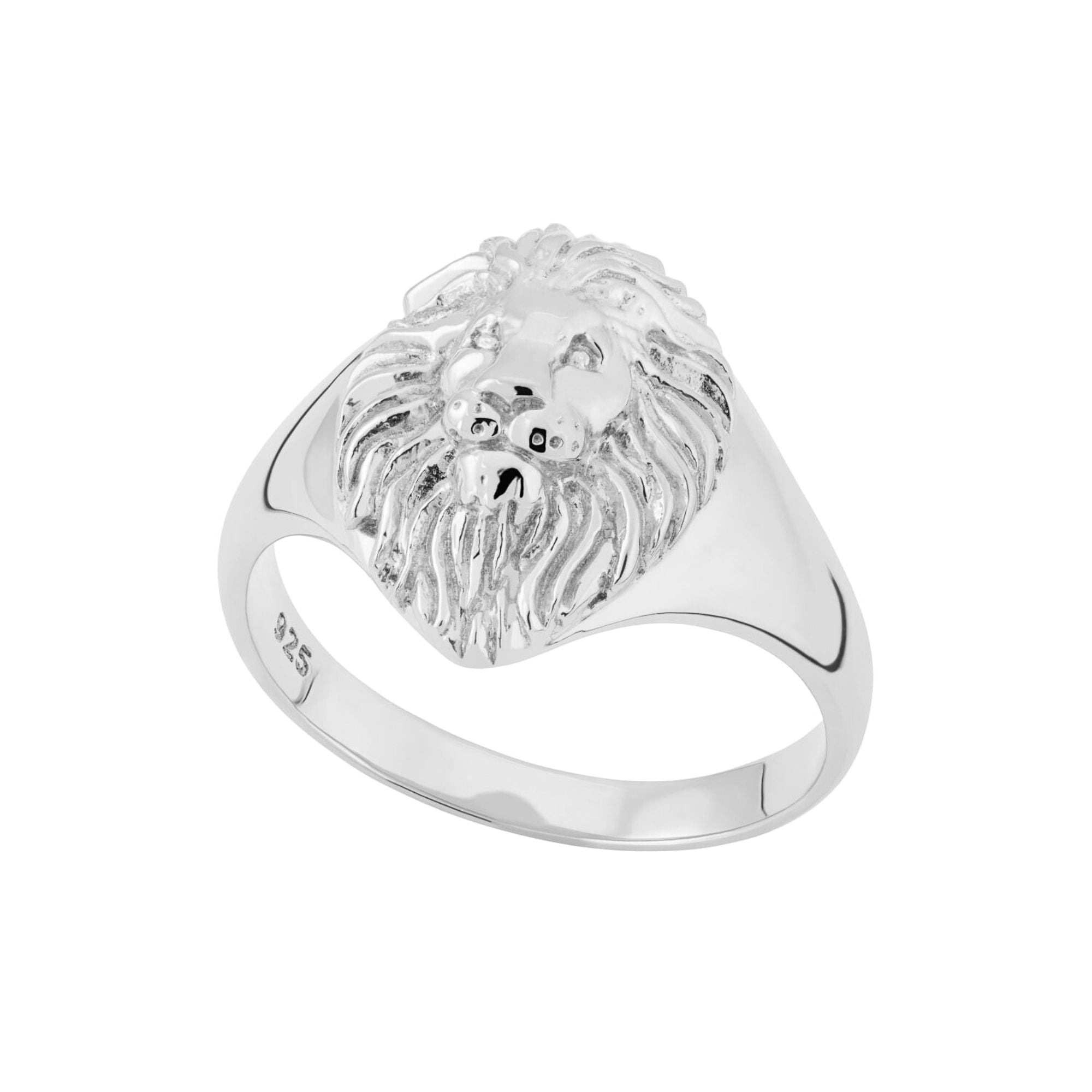 Lion Head Signet Ring