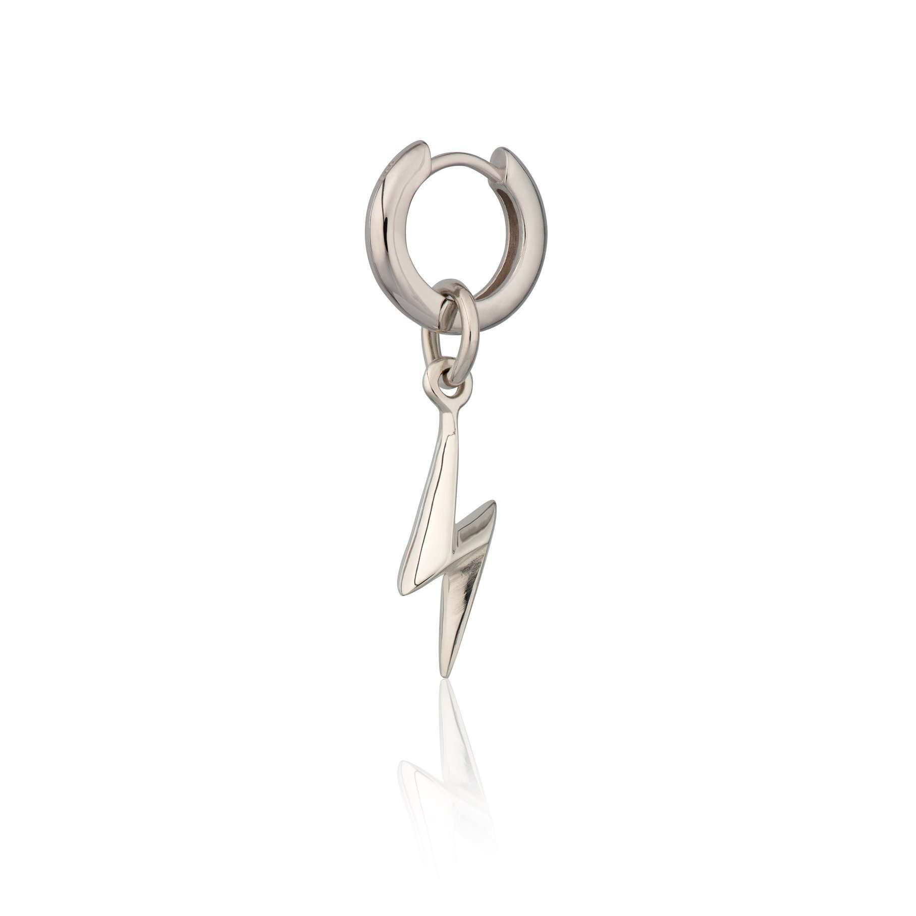 Lightning Bolt Huggie Single Earring