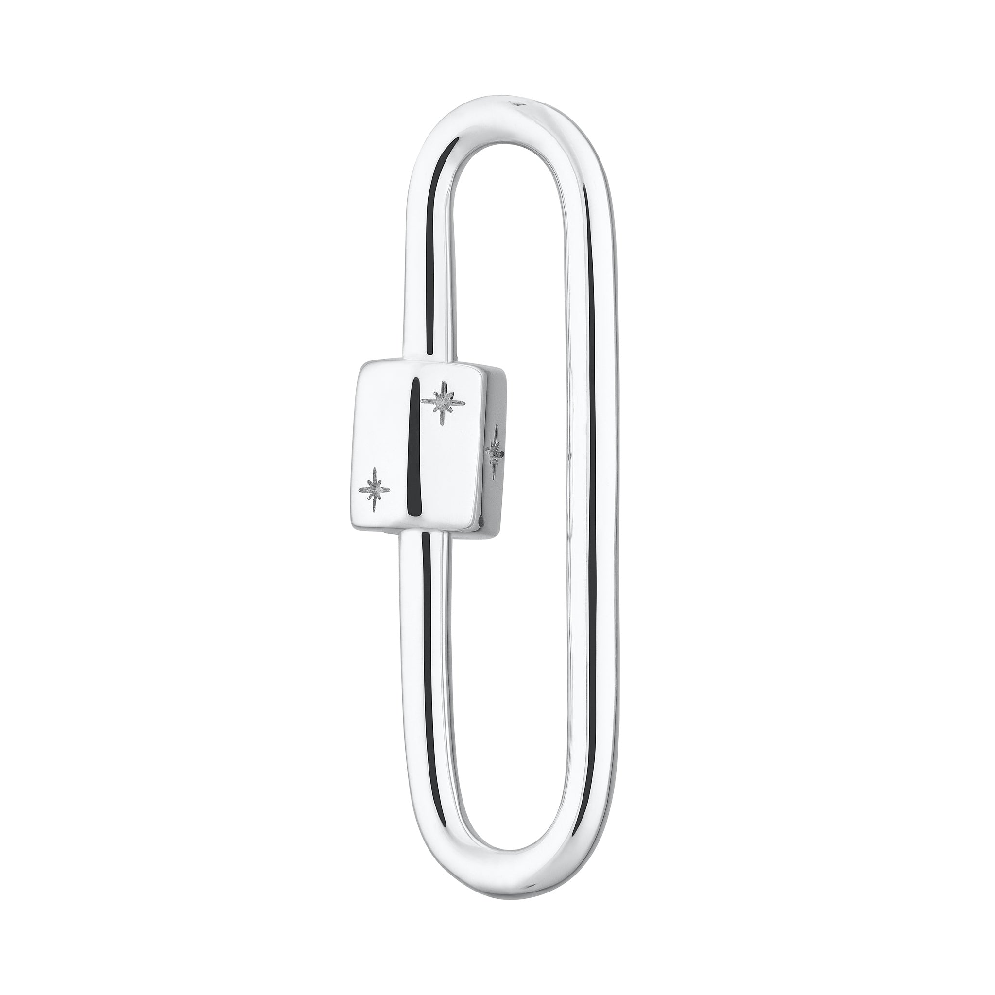 Long Link Carabiner Charm Lock