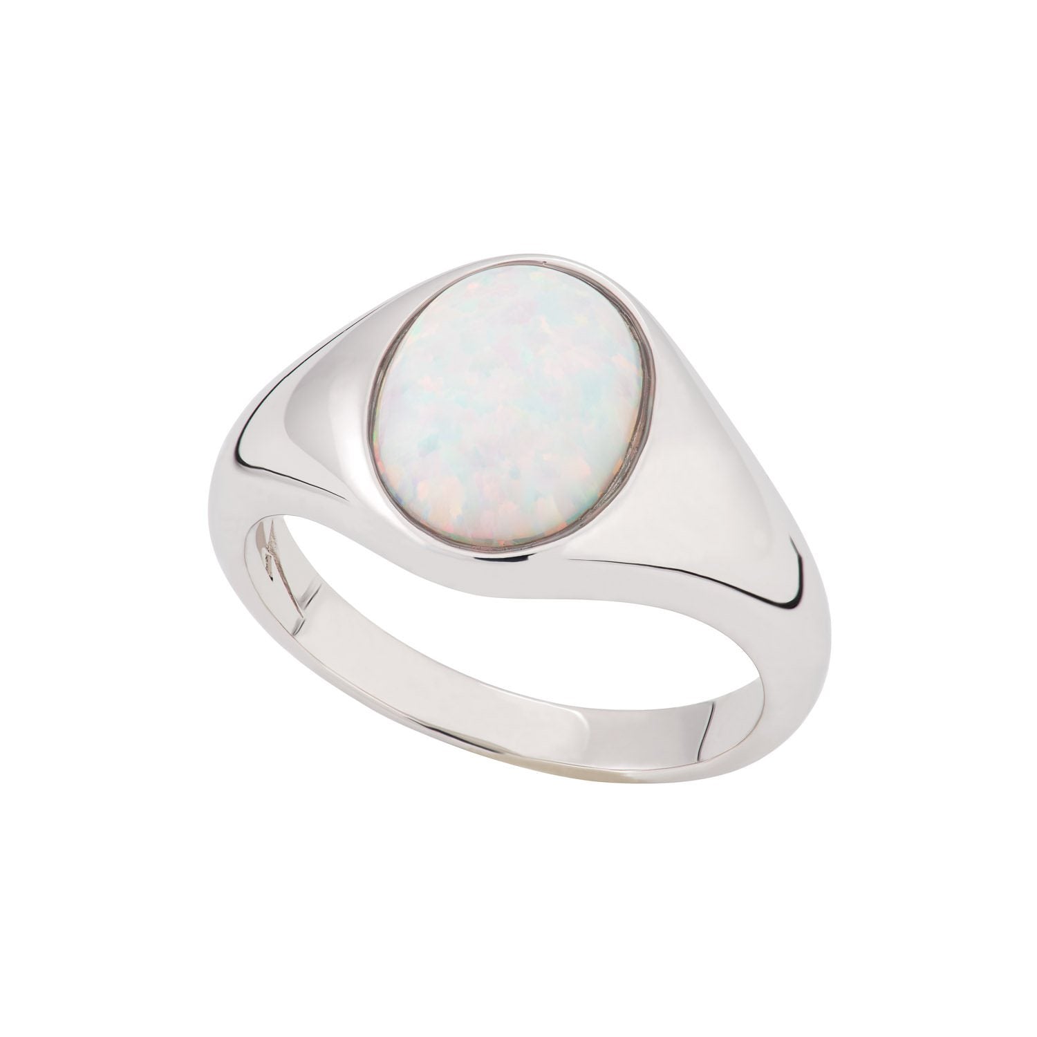 Opal Signet Ring