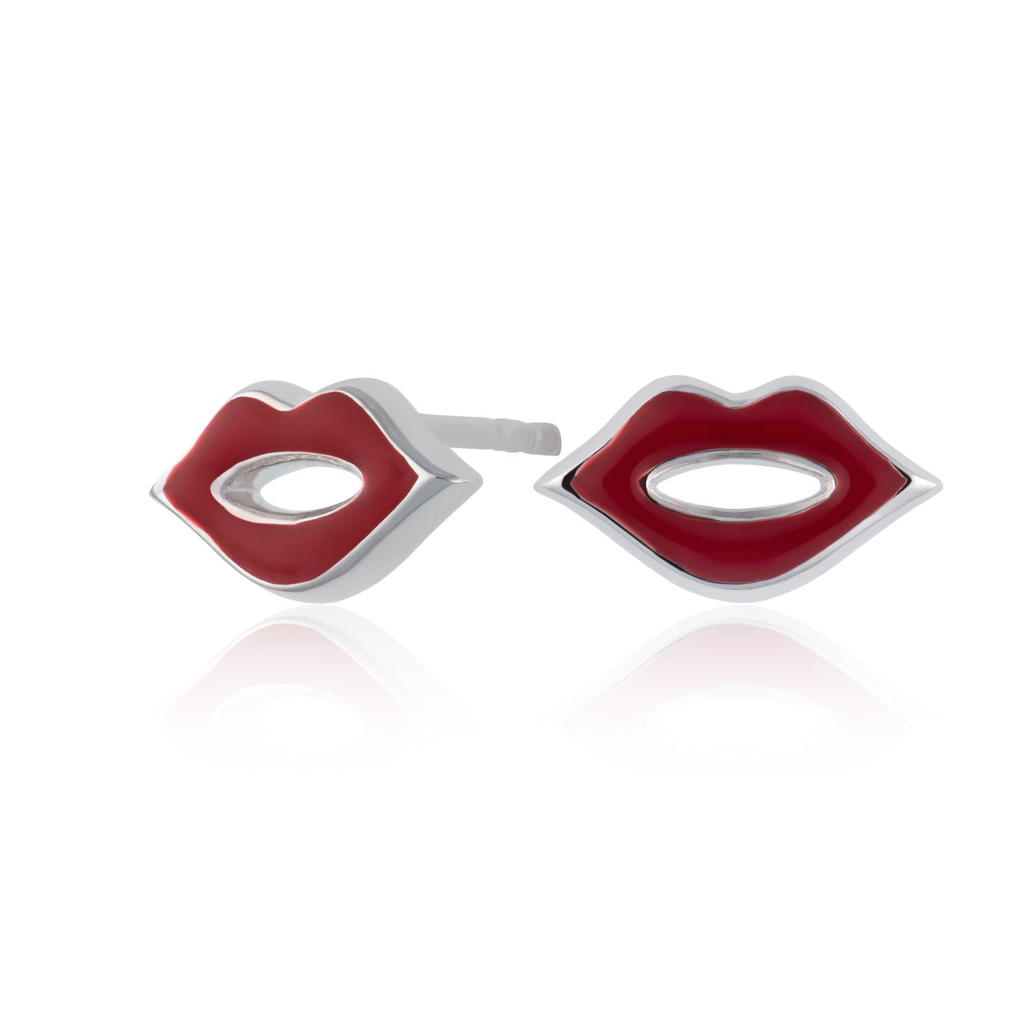 Red Lips Stud Earrings