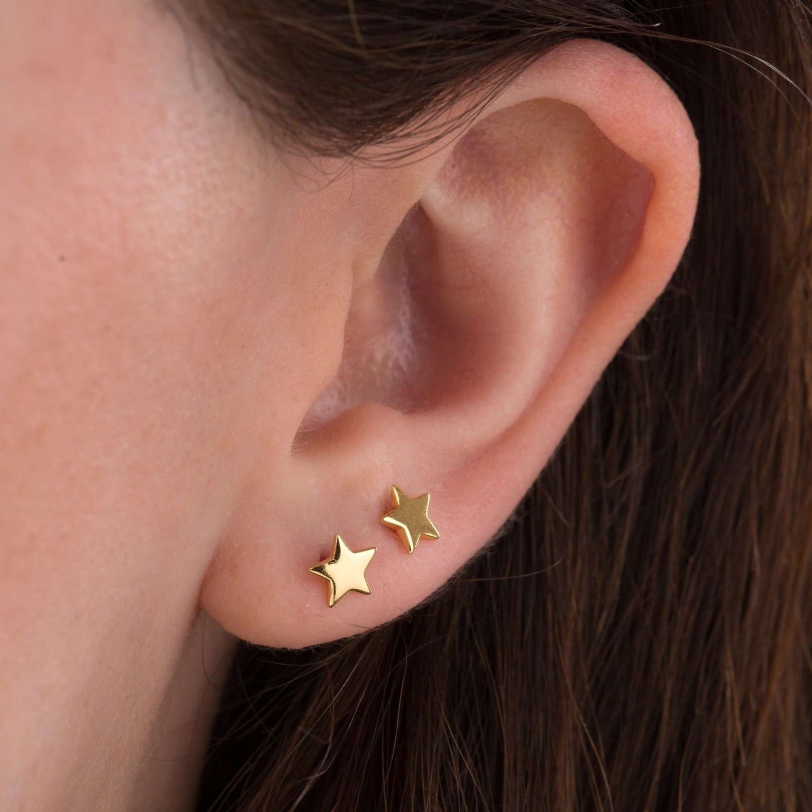 Tiny Star Stud Earrings