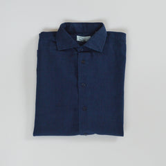 Mens long sleeve cotton shirt denim