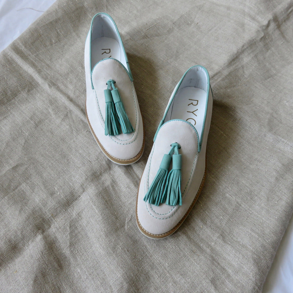 aqua loafers