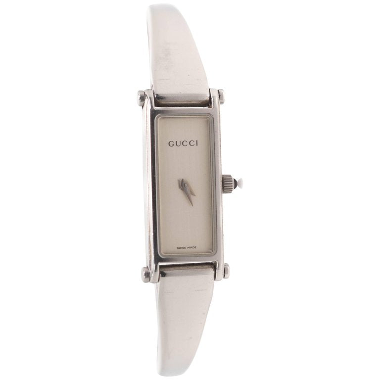 Vintage Silver Square Faced Gucci Watch – Tarin Thomas