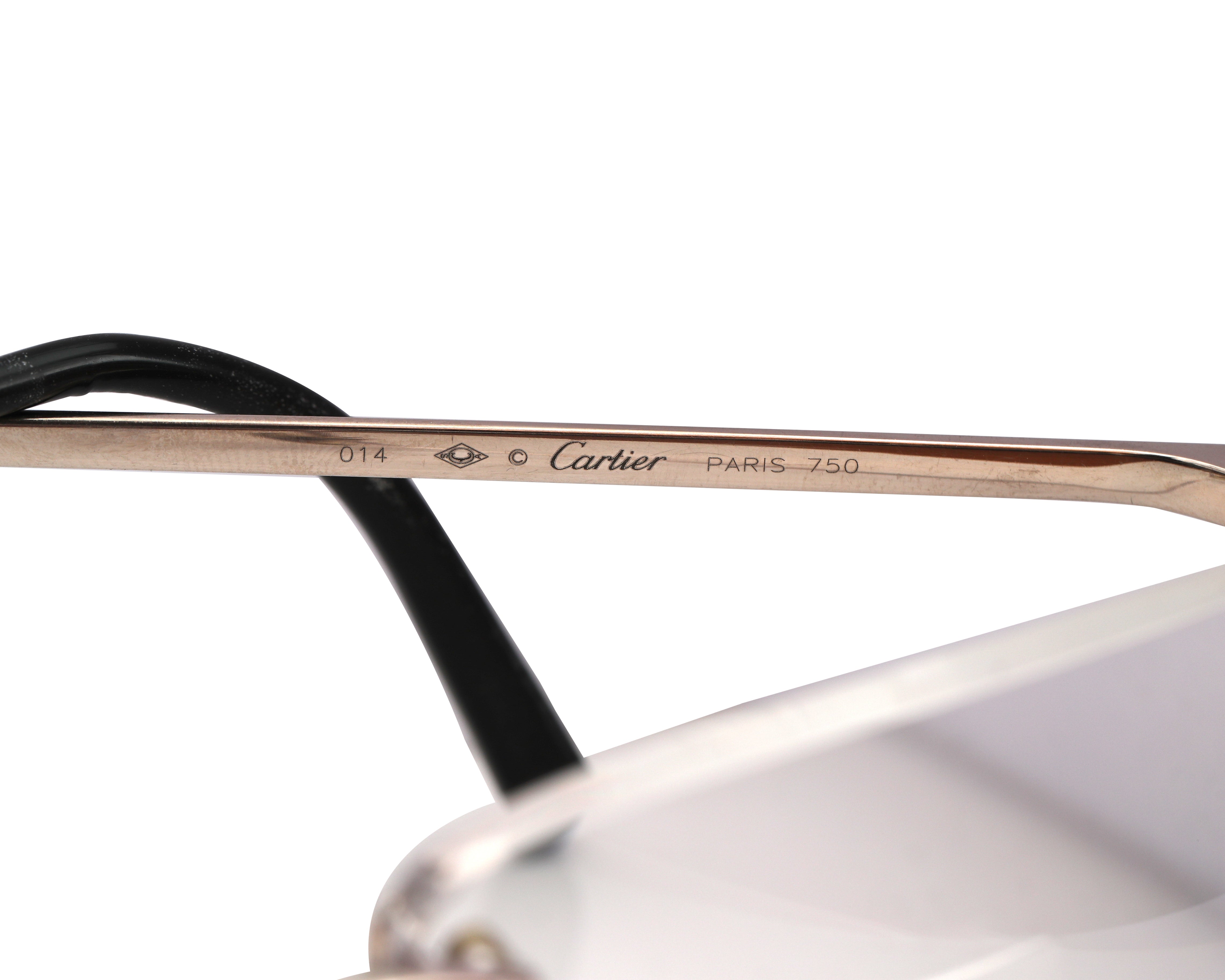 white gold cartier glasses