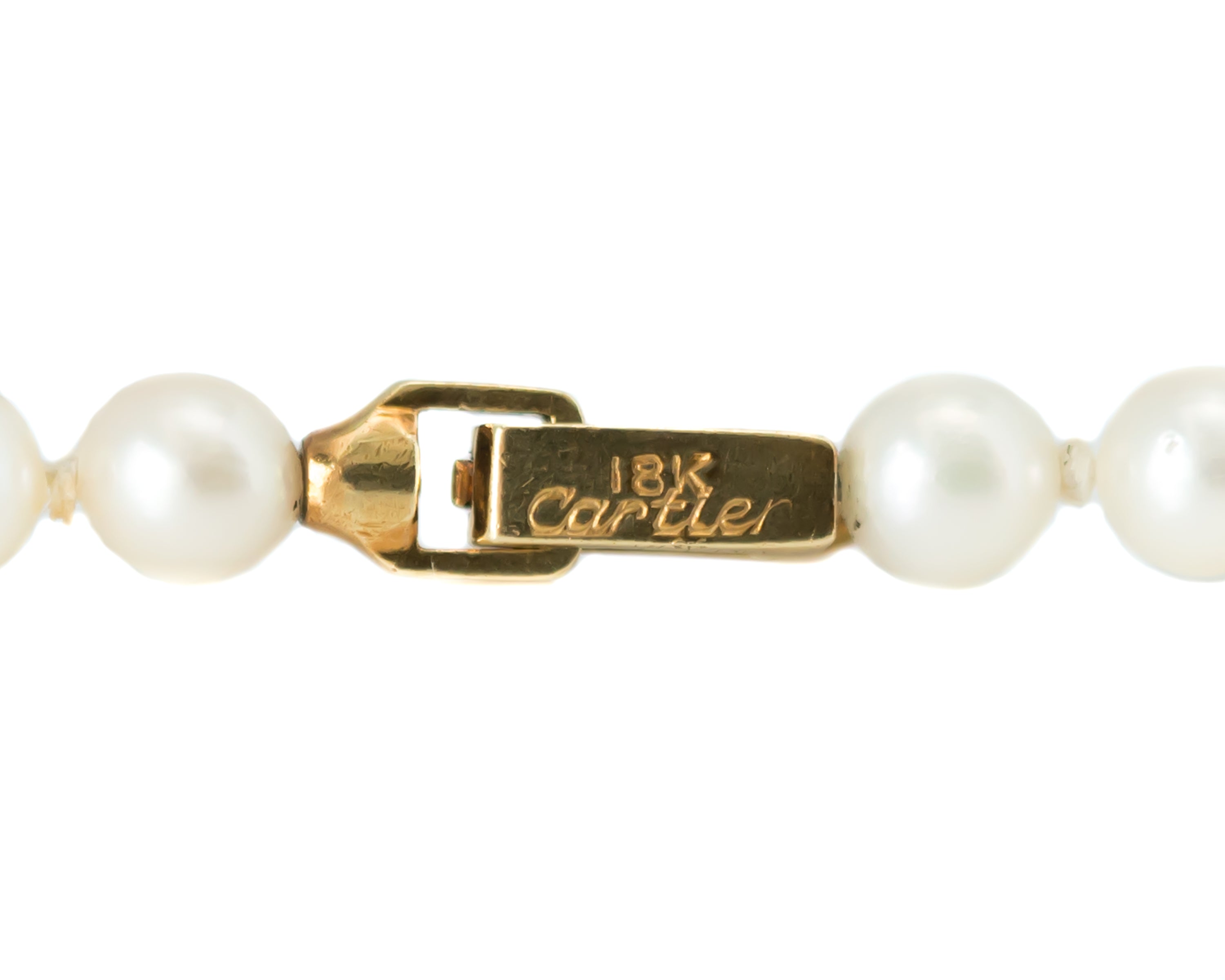 vintage cartier pearl necklace