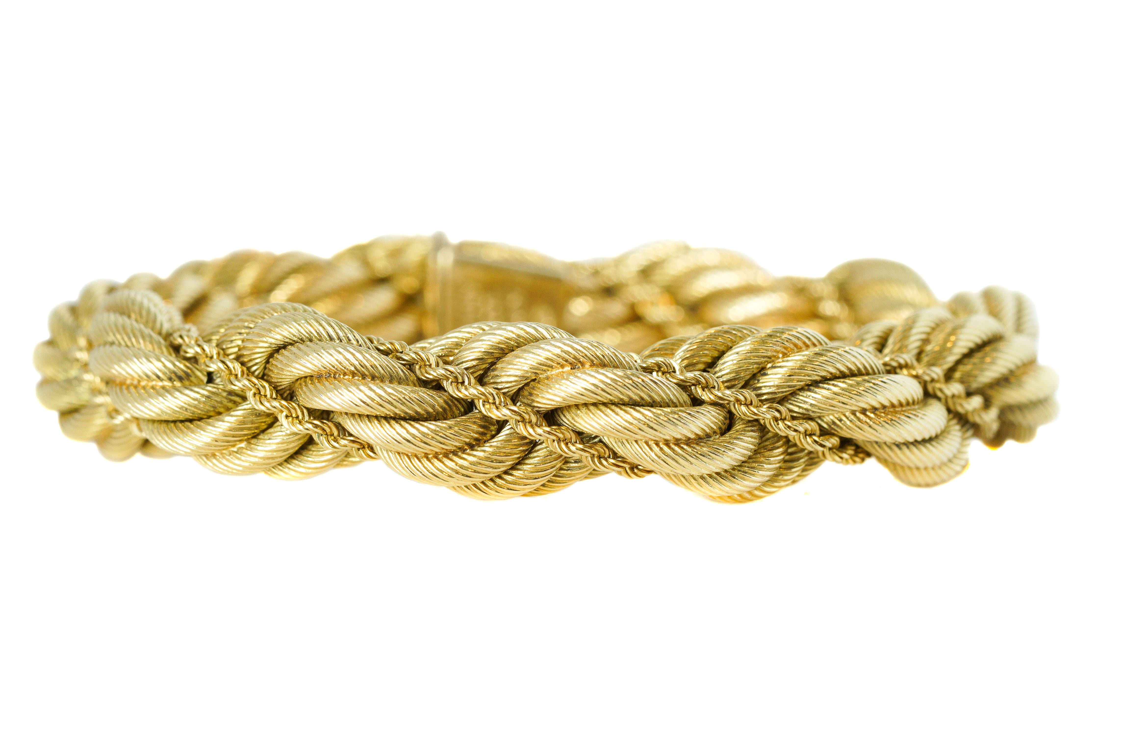 tiffany gold rope bracelet