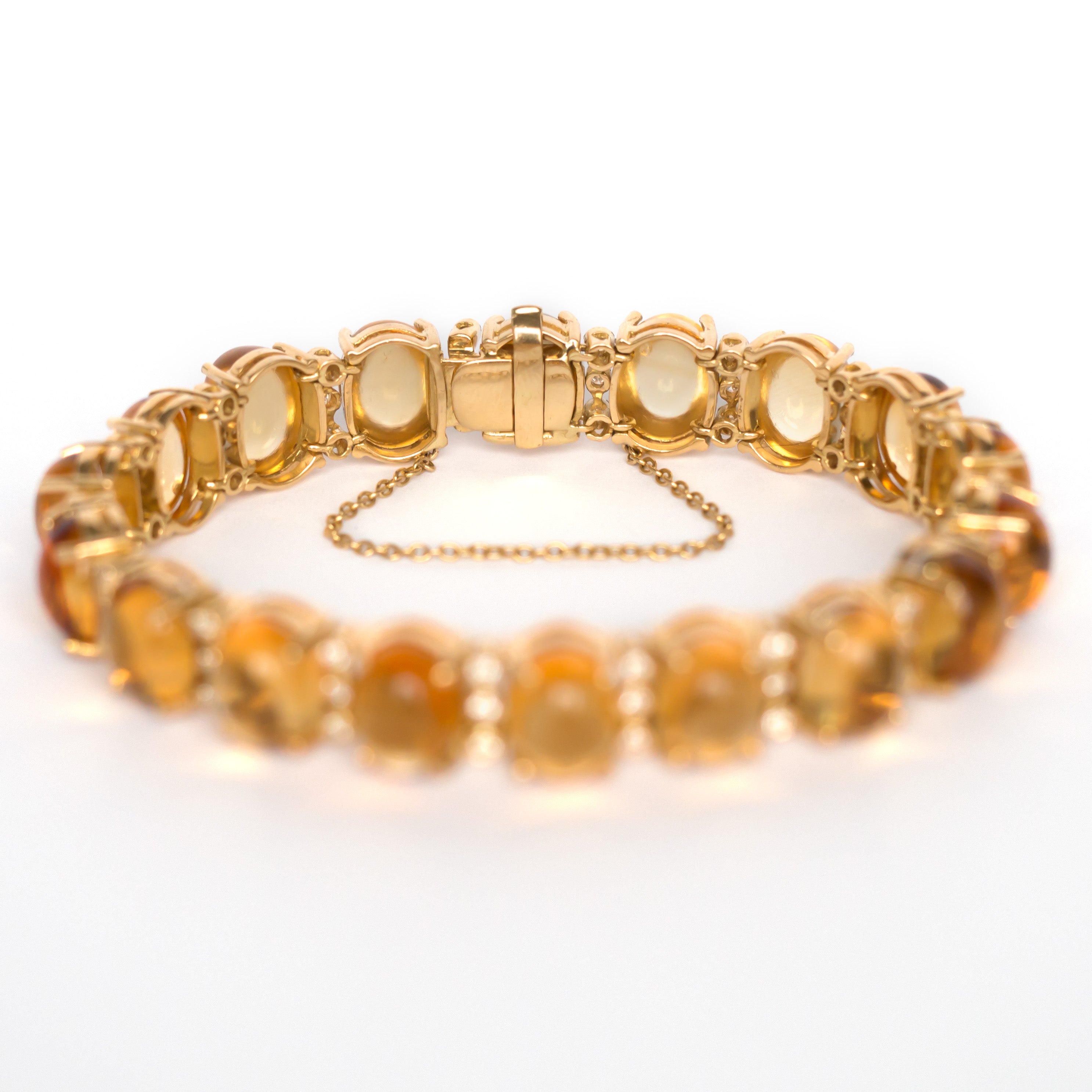 citrine bracelet yellow gold