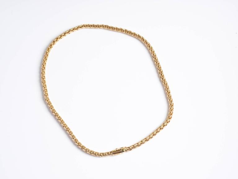 tiffany 14k gold necklace