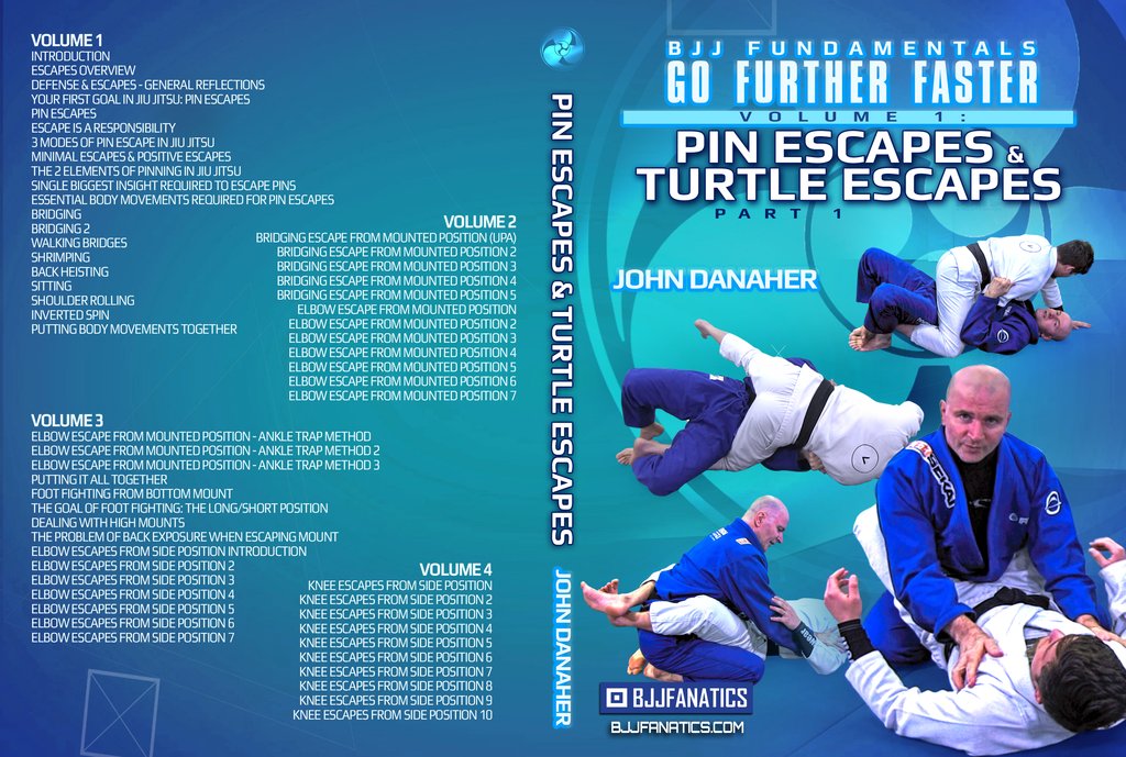 Pin Escapes & Turtle Escapes: BJJ Fundamentals - Go Further Faster by John Danaher