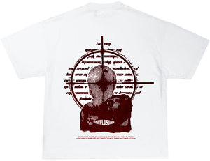 SHOOTA TEE - WHITE/MAROON