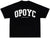OPOYC Varsity Tee – Black/White