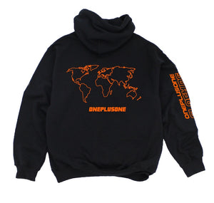 BLACK & ORANGE HOODIE