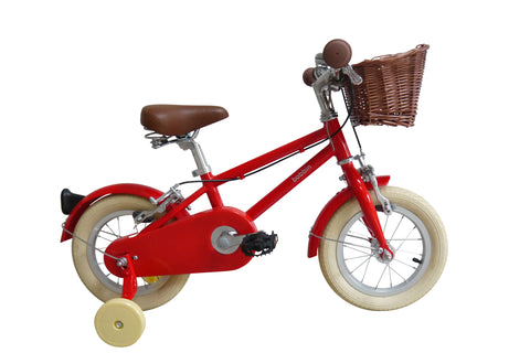 bobbin moonbug vélo 12" rouge