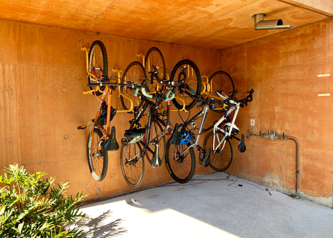 Vertical bike storage