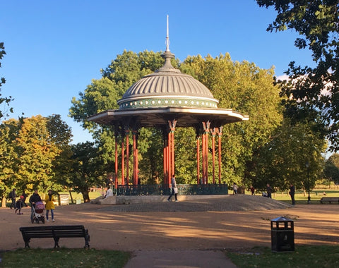 clapham common kiosque sur piste cyclable