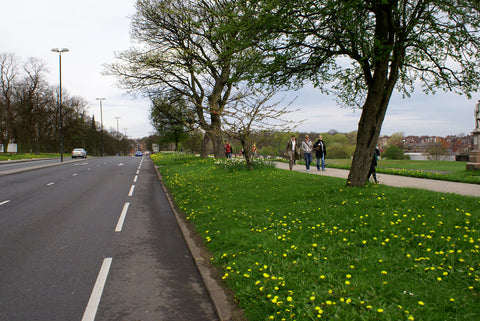 Cycle lane in the UK