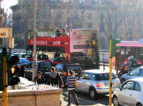 Busy street of London