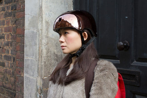 Mirror Mirror Bike Helmet Bronze