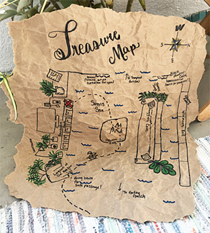 homemade treasure map for kids