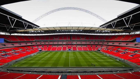 Wembley-Stadion von der Tribüne aus