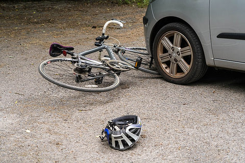 Bicycle and car collision