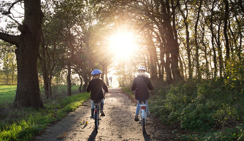 Kids biking