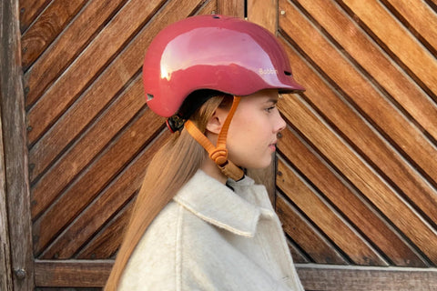 Metric Helmet Gloss Plum