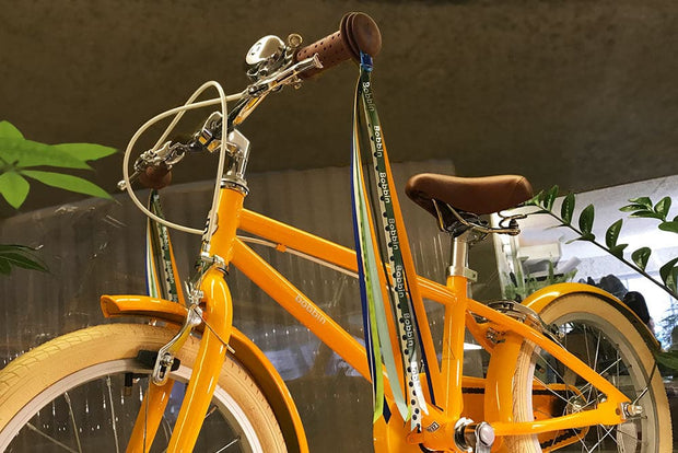 pink bike tassels