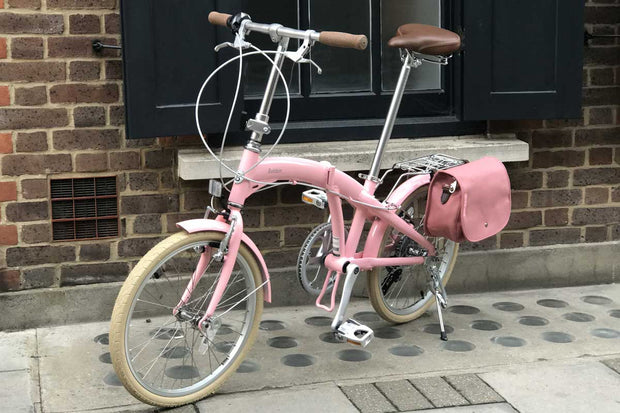 pink bike bag