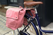 pink pannier bags