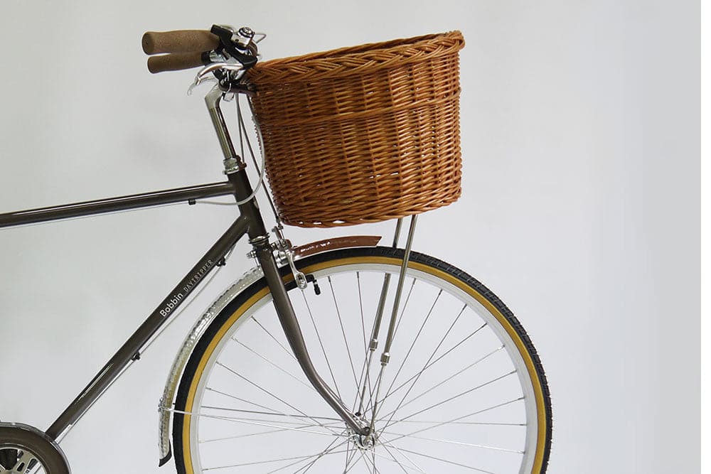 bicycle with basket in front