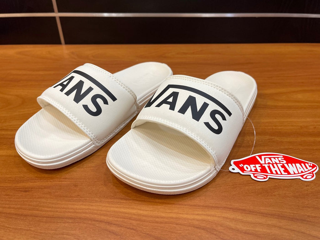 vans white slides