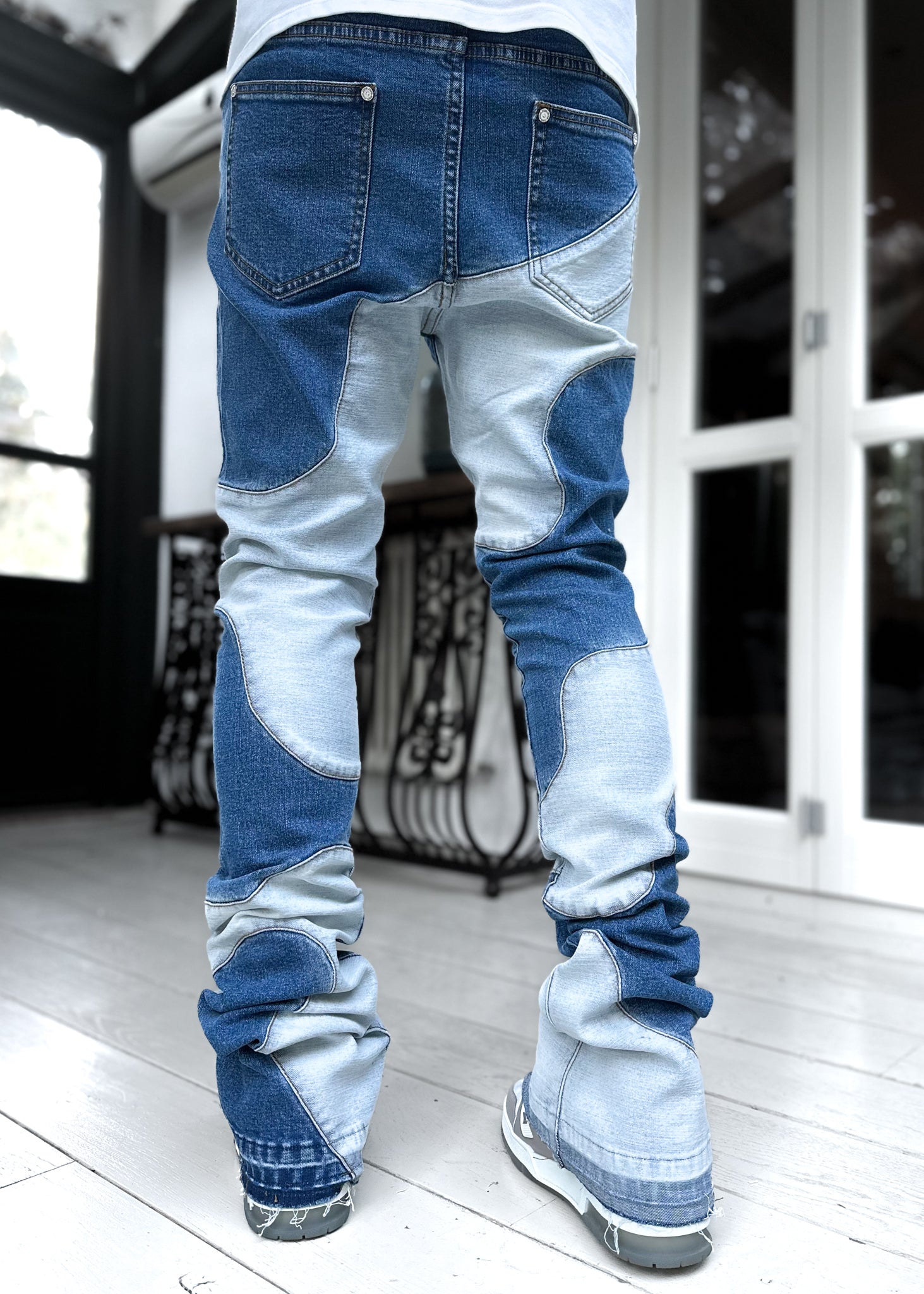 Vintage Blue Wavy Denim - Guapi Clothing