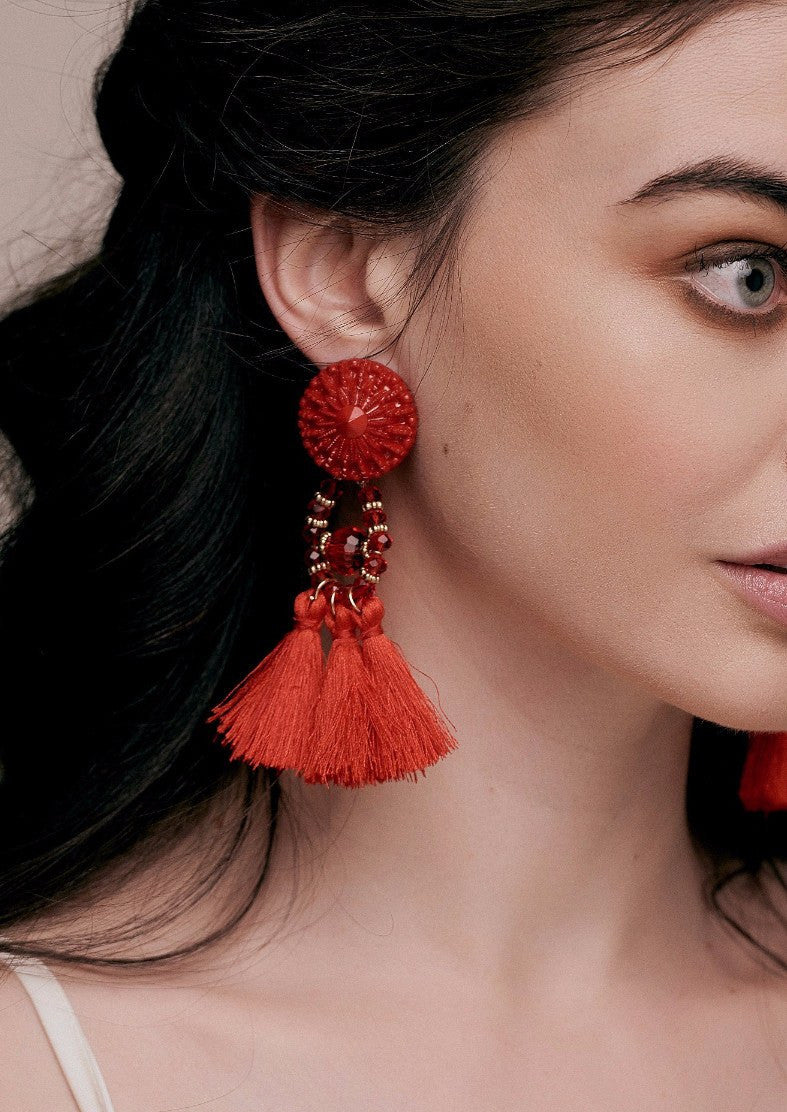 pom pom tassel earrings resort collection summer jewellery trends summer fashion accessories