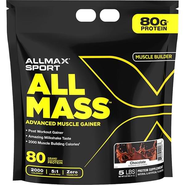 Allmax AllMass Advanced Muscle Mass Gainer, 5lbs - 24 Servings