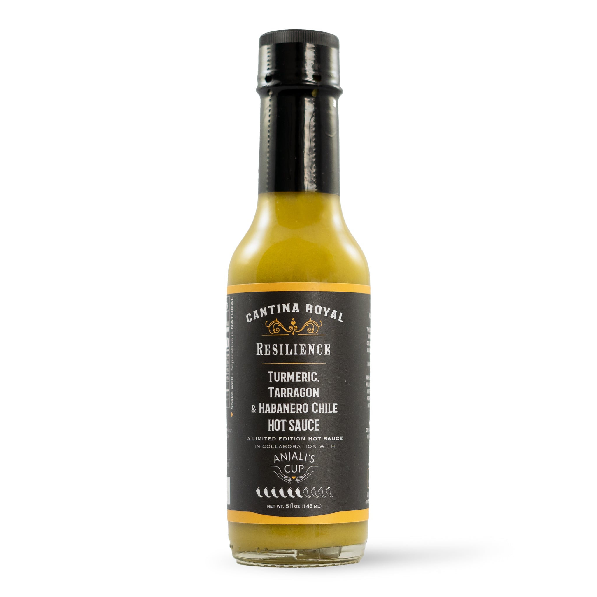 Resilience Hot Sauce - Turmeric, Tarragon, and Habanero - Medium - Cantina Royal Hot Sauce product image