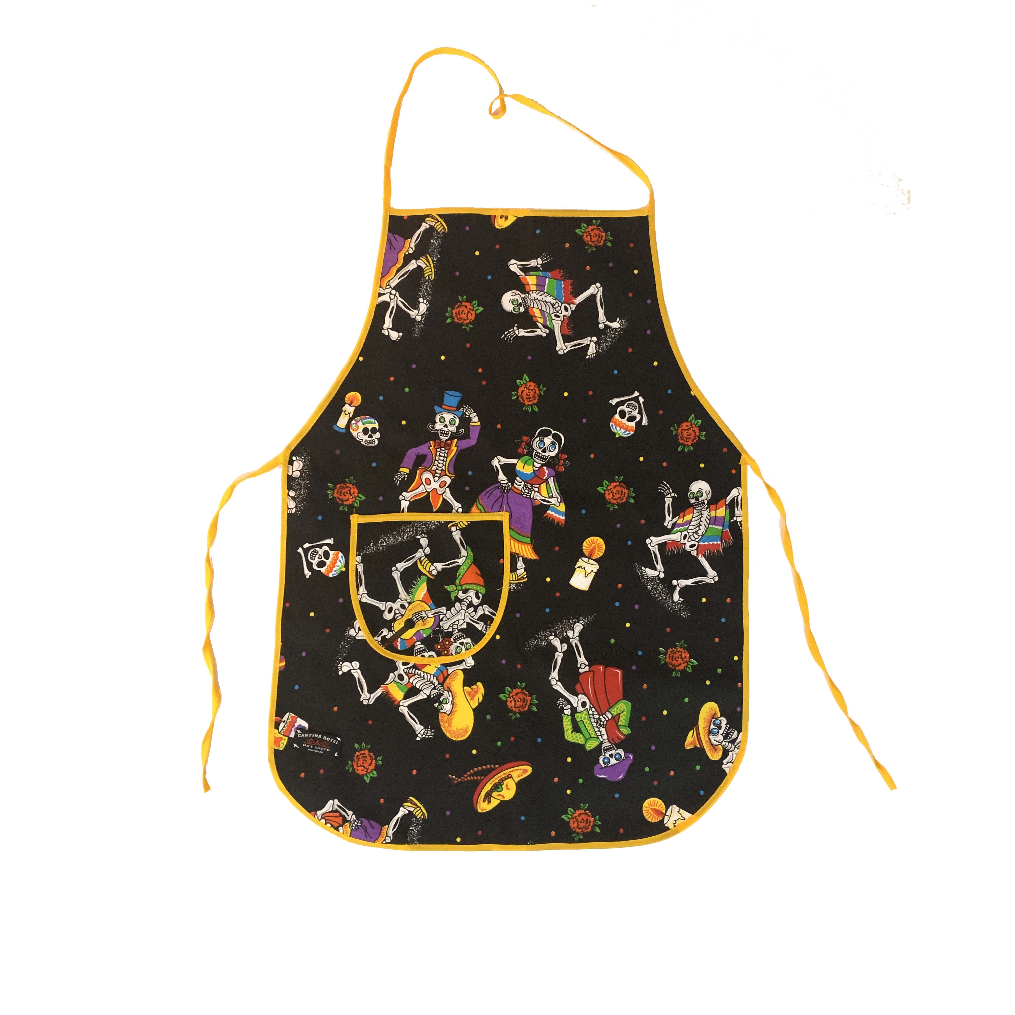 Dia de Los Muertos Apron - Cantina Royal Hot Sauce product image