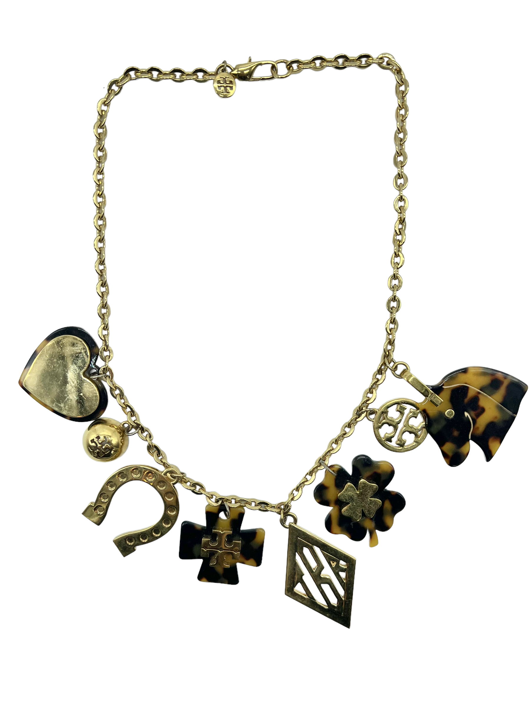 Tory Burch Tortoise Lucky Charm Necklace – Shop Luxe Society