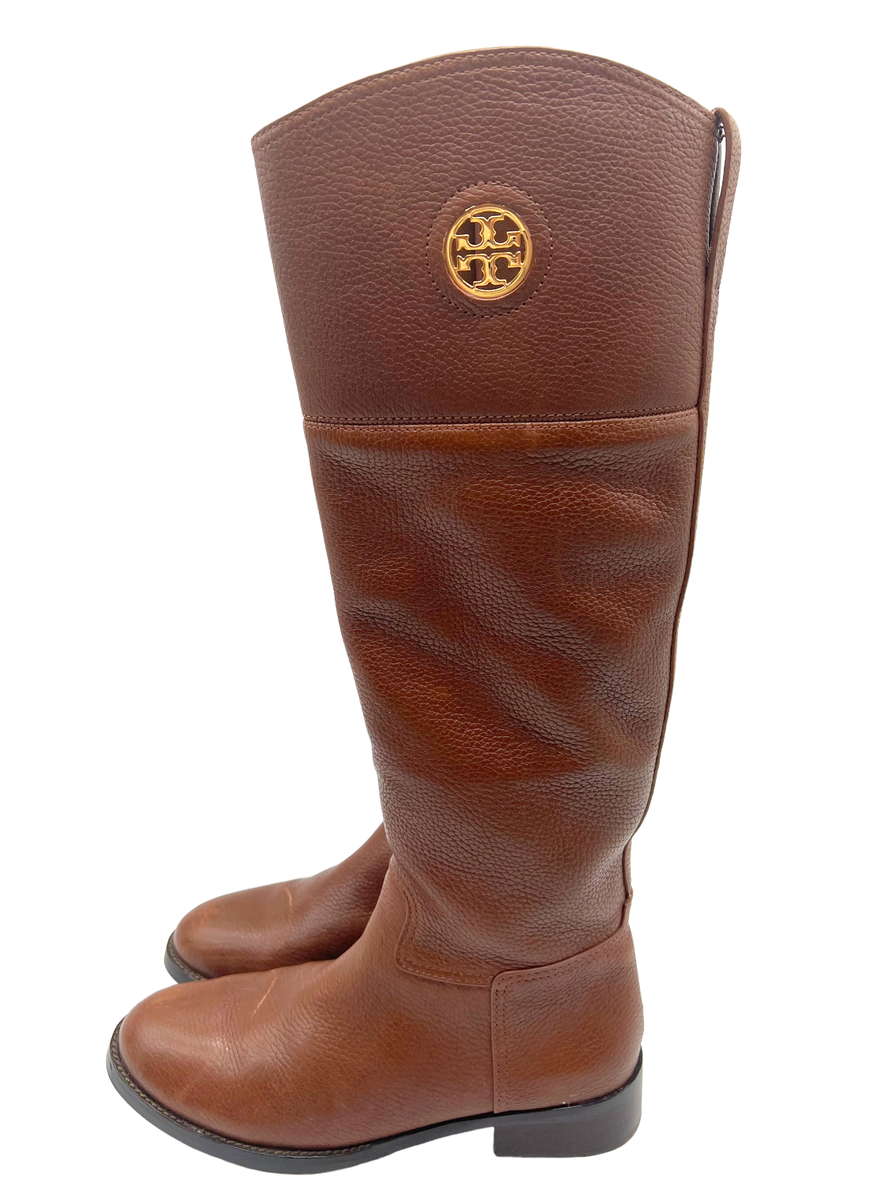 Tory Burch Brown Leather Junction Size 8 Riding Boots – Shop Luxe Society