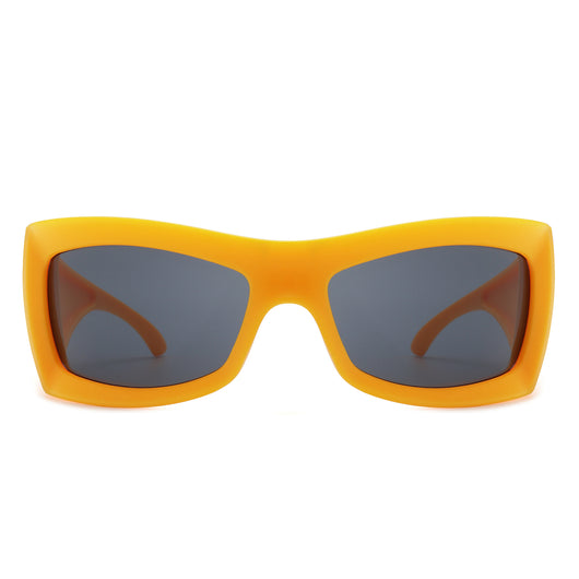 Skytalon - Square Retro Chunky Wrap Around Sunglasses - Cramilo