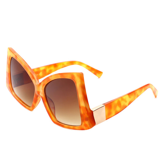 Nova - Unique Oversized Square Hybrid Butterfly Sunglasses